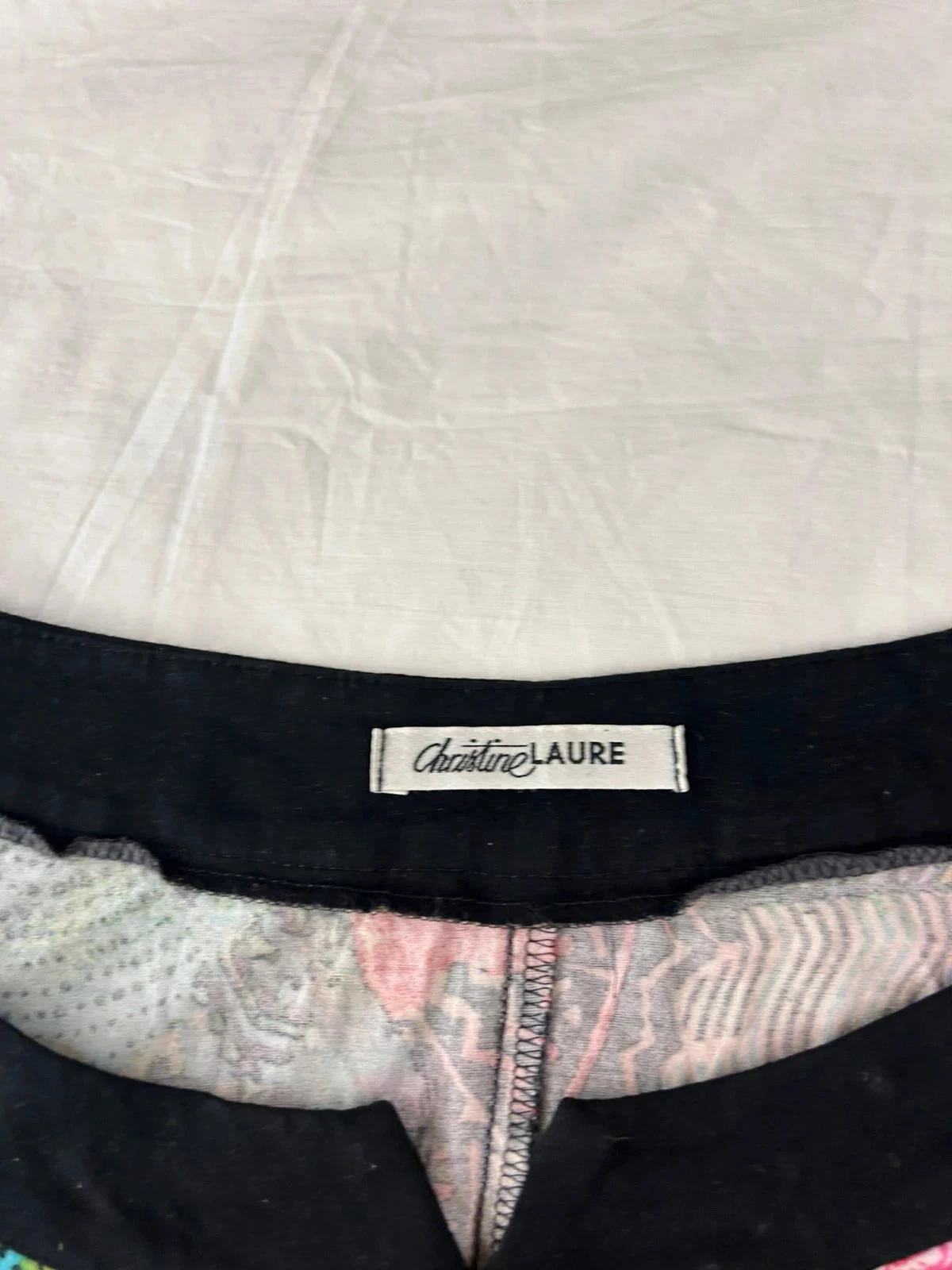 Vintage multicolore geprint tanktop christine laure – photo 8